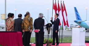 Presiden Jokowi Resmikan RunWay ke-3 Bandara Soekarno-Hatta