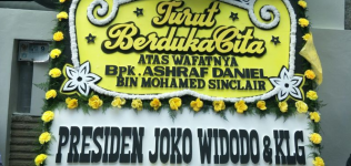 Jokowi Kirim Karangan Bunga atas Meninggalnya Ashraf Sinclair