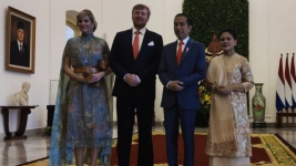 Jokowi Sambut Raja Belanda di Istana Kepresidenan Bogor