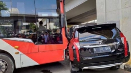 Sopir Bus Transjakarta Jadi Tersangka Usai Tabrak Pajero