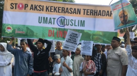 Masa Ormas Islam Kembali Demo Konjen India di Medan