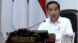 Rapat terkait Corona Via Teleconference, Ini Arahan Jokowi ke Para Menteri