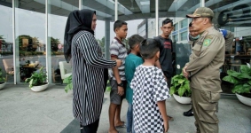 Satpol PP  Medan Razia Mal, Minta Anak-anak Keluyuran Pulang