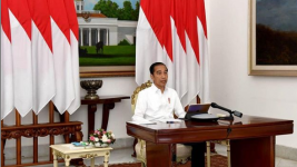 Di RS Darurat Corona di Wisma Atlet,  Jokowi Sampaikan Belasungkawa Atas Meninggalnya Tenaga Medis 