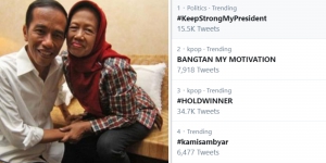Ibunda Jokowi Meninggal, Tagar #KeepStrongMyPresident Puncaki Nomor 1 Trending Twitter