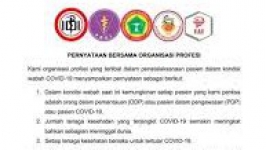 Organisasi Profesi Kesehatan Indonesia Keluarkan Surat Pernyataan Terkait Pengadaan APD