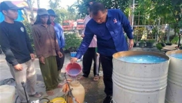 Fraksi Nasdem DPRD Simalungun Bagikan Masker dan 3.000 Liter Disinpektan