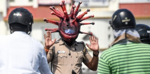 Kreatif! Cara Polisi India Ingatkan Kesadaran Warga Akan Bahaya Corona