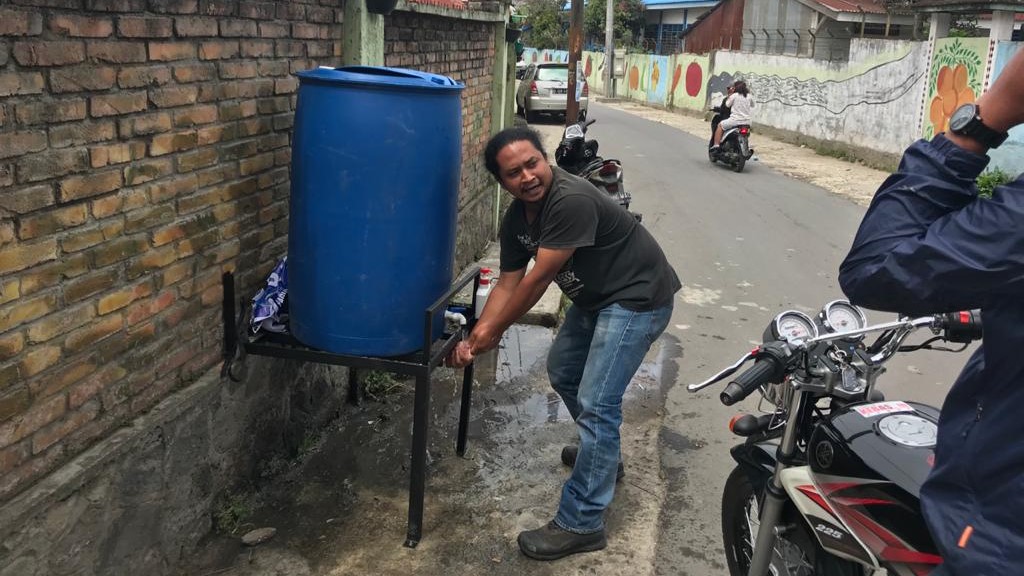 Lingkungan Abdi-Kejora Berastagi Lakukan Pengawasan Minimalisir Penyebaran Corona