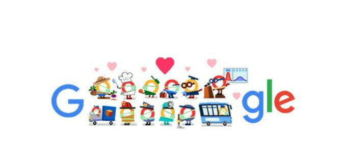 Google Doodle Hari Ini: Thank You Coronavirus Helpers