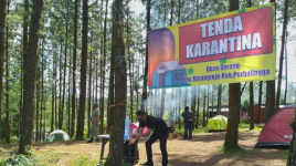Unik, Pemerintah Desa di Purbalingga Mengkarantina Pemudik di Hutan Pinus