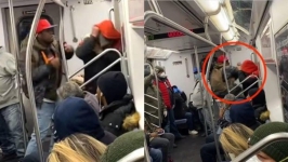 Viral Ditengah Pandemi Corona Batuk di Kereta Pria Ini Dipukul