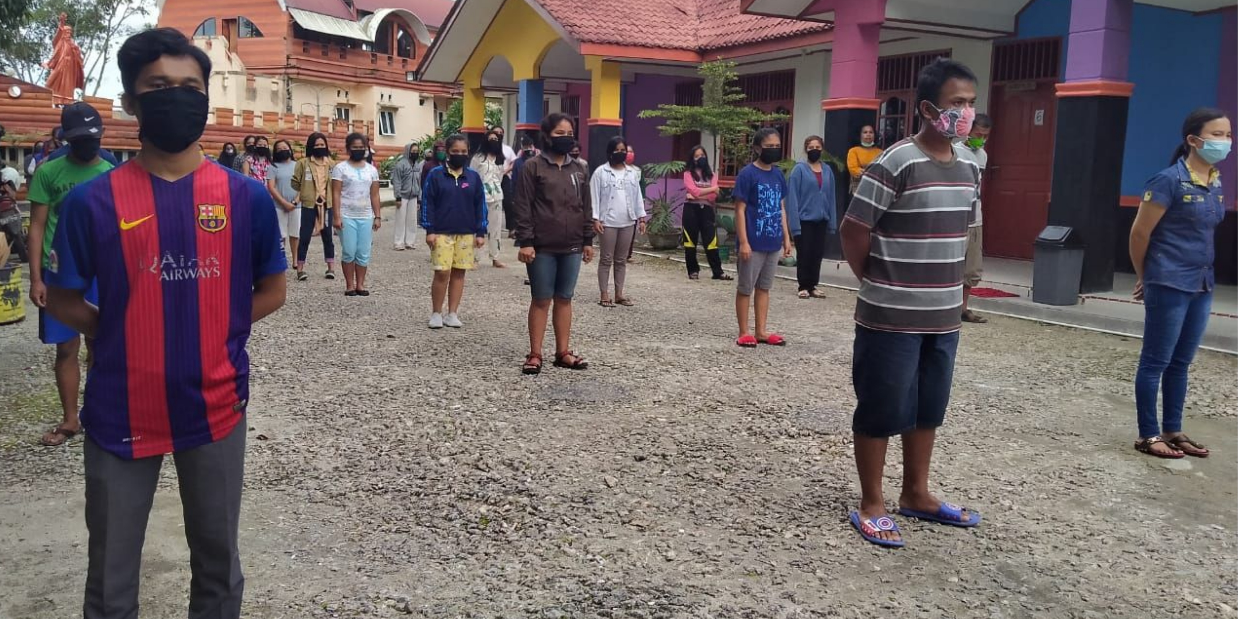 Pulang dari Medan 25 Pelajar SMK Dikarantina di TWI Sitinjo, Dairi