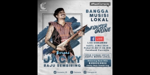Konser Online Jacky Raju Sembiring Digagas oleh Correcto.id dan Didukung BUMN Pelindo 1