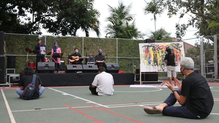 Ditengah Pandemi Corona, Seniman Bisa Manggung di Rumah Dinas Gubernur Jateng