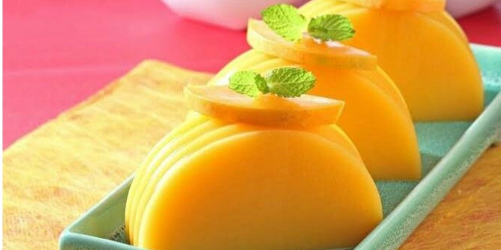 Puding Mangga Saus Vanilla, Manis dan Segar Bisa Memanjakan Lidah