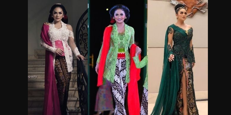 Krisdayanti Jadi Perbincangan Netizen, Gara-gara Ini, Cek Inspirasi Kebaya ala Krisdayanti Yuk!