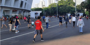 Sabtu Pagi, Area GBK Kembali Ramai Dikunjungi Warga