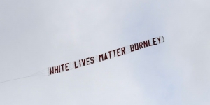 Muncul di Laga Lawan Man City, Burnley Kecam Spanduk 'White Lives Matter'