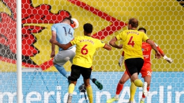 Watford vs Man City: Aymeric Laporte Ubah Skor 4-0