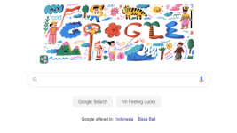 Bertema Flora Fauna,  Google Doodle Ikut Memeriahkan HUT ke-75 RI