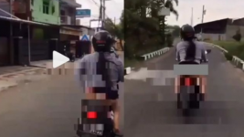 Kronologi Wanita Pamer Celana Dalam Sambil Motoran, Videonya Hot Banget