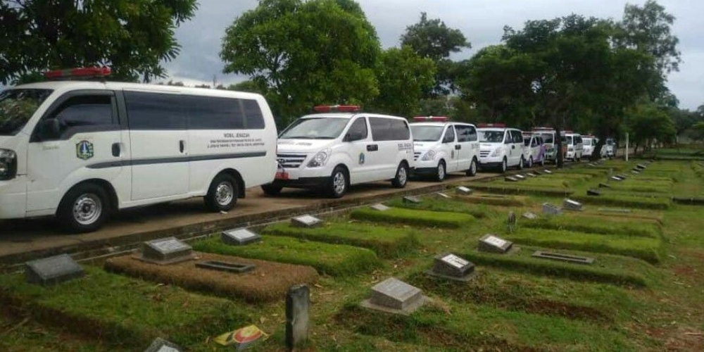 TPU Srengseng Sawah Jadi Pemakaman Pasien Covid-19 Pasca Tegal Alur Penuh