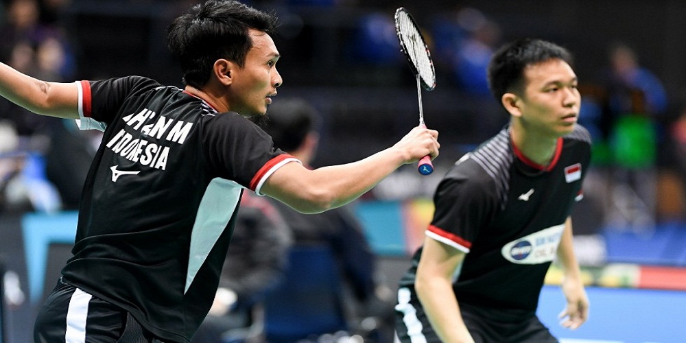 Bertemu Pasangan Inggris di Perempatfinal Toyota Thailand Open 2021, Ahsan/Hendra Tetap Waspada