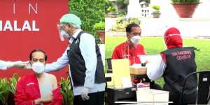 Momen Jokowi Jalani Penyuntikan Vaksin Covid-19 Kedua, Ingatkan Protokol Kesehatan 