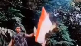 Kronologi Pria Pembakar Bendera Merah Putih yang Viral di TikTok