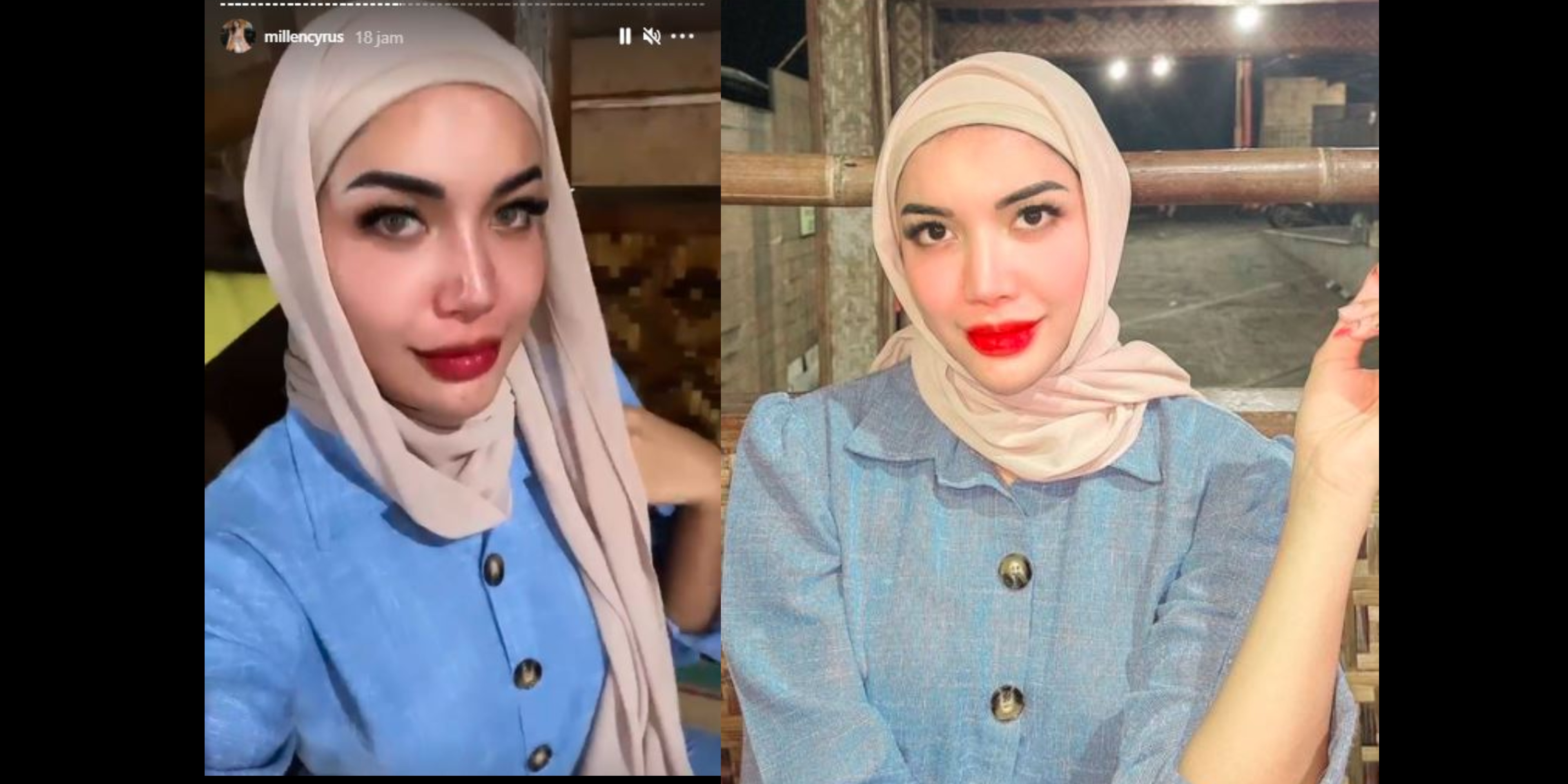 Heboh Millen Cyrus Pakai Kerudung, Ternyata Disuruh Ashanty