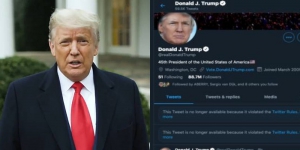 Diblokir Permanen, Donald Trump Resmi Tidak Gunakan Twitter 