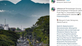 Efek PSBB Gunung Gede Pangrango, Terlihat dari Jakarta Menuai Pro Kontra Netizen