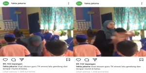 Video Oknum Guru TK Gendong dan Lempar Murid di Kelas Viral di Media Sosial