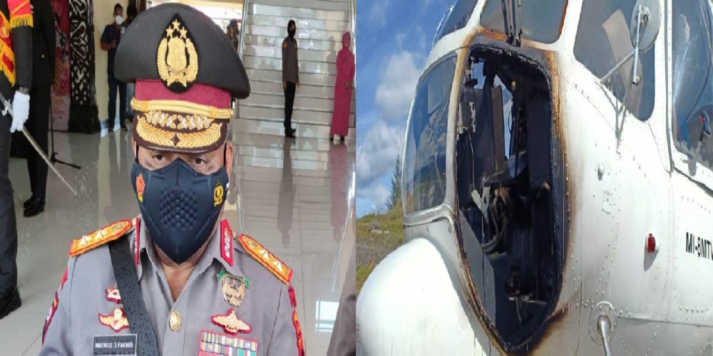 Penjelasan Polisi soal Motif Pembakaran Helikopter oleh KKB di Bandara Aminggaru