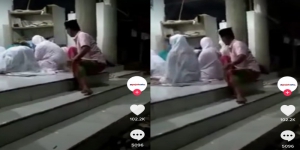 Video Viral! Seorang Jamaah Wanita jadi Korban Pelecehan Seksual saat Sholat Sujud