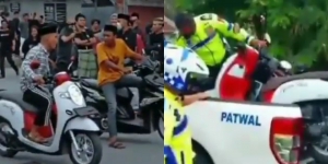 Viral Scoopy Cari Lawan Balap, Ditangkap Polisi dan Pura-pura Kesurupan 