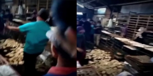 Viral Aksi Pedagang Pasar Ramai-ramai Buang Tempe Akibat ada Bansos Bahan Makanan