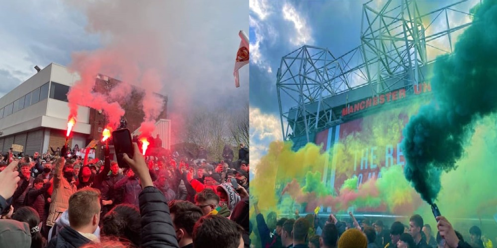 Video Fans MU Demo hingga Rusuh di Old Trafford