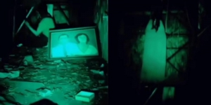 Viral Video Uji Nyali di Rumah Kosong Berujung Penampakan Kuntilanak yang Sebelumnya Dikira Papan Warna Putih