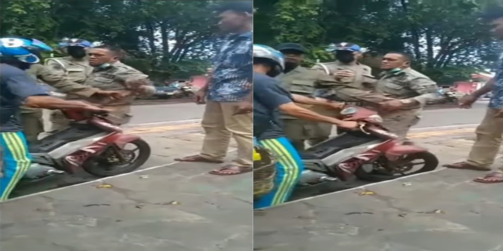 Viral Video Petugas Satpol PP Aceh Tampar Pedagang di Pinggir Jalan