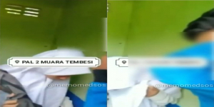 Viral Video Seorang Siswa dan Siswi Berjilbab Digerebek Warga saat Diduga Mesum di Toilet Umum 