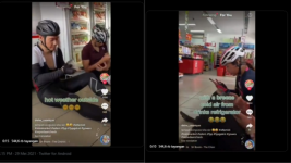 Fakta-fakta Kelompok Pesepeda Duduk dan Minum di Lantai di dalam Minimarket Alfamidi, Netizen: Gak Punya Adat 