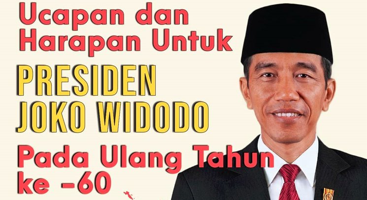 INFOGRAFIS: Ucapan Ulang Tahun ke-60 untuk Presiden Jokowi
