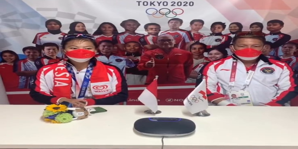 Lifter Indonesia Windy Cantika Tak Menduga Dapat Medali di Olimpiade Tokyo 2020