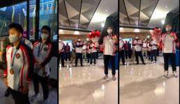 Detik-detik Kedatangan Atlet Indonesia Olimpiade Tokyo 2020 ke Soekarno Hatta, Greysia Polii dan Apriyani Rahayu Disambut Histeris