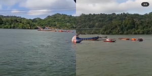 Ini Video Detik-detik Kapal Penyebrangan ke Pulau Nusakambangan Terbalik dan Tenggelam, Penyelamatan Dramatis 