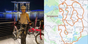 Profil Crystin Sim, Seniman yang Bersepeda Keliling Singapura Demi Menggambar Singa dengan Rute GPS