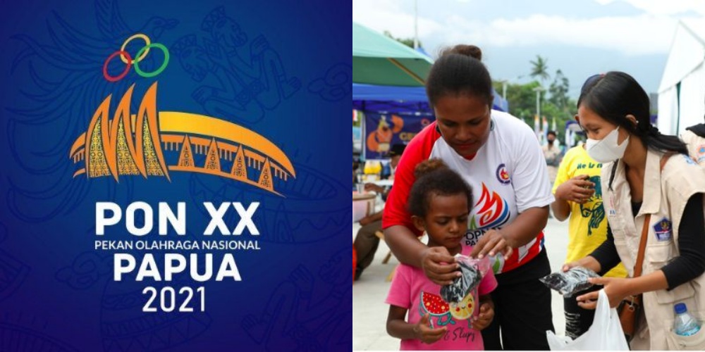 Edukasi Masyarakat, BNPB Bagikan Masker di Bandara Sentani Menjelang PON XX Papua