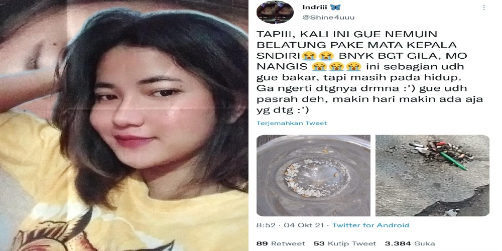 Profil dan Biodata Indri, Warga Twitter yang Mengaku Kena Santet hingga Muncul Belatung di Warkopnya